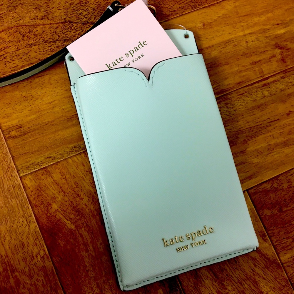 NWT Kate Spade Phone Case Wallet Crystalblu Spencer